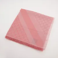 グッチ GG ウール×シルク ストール ピンク