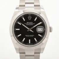 ロレックス デイトジャスト 126300 SS AT 黒文字盤