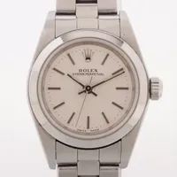 ロレックス オイスターパーペチュアル 76080 SS AT シルバー文字盤