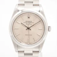 ロレックス エアキング 14000 SS AT シルバー文字盤