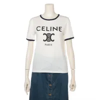 セリーヌ トリオンフ コットン Tシャツ エディ期 ホワイト