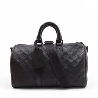 LOUIS VUITTON ルイヴィトン キーポル バンドリエール 35 ボストンバッグ M22765 ブラック トリヨンレザー ブラック金具 LOUIS VUITTON（ルイ・ヴィトン） （新品・未使用品）LOUIS VUITTON