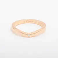 カルティエ バレリーナ カーブ ウェディング 3P ダイヤ 750(PG)