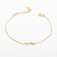 サンローランパリ YSLロゴ GP ブレスレット ゴールド