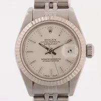 ロレックス デイトジャスト 69174 SS×WG AT シルバー文字盤