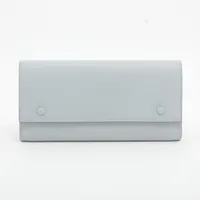 セリーヌ ラージフラップ マルチファンクション レザー 財布 ブルー