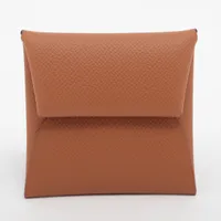 エルメス バスティア ヴォーエプソン ブラウン シルバー金具