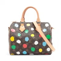 ヴィトン×草間彌生 モノグラム スピーディ バンドリエール 25 M46433 ブラウン