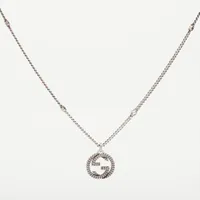 グッチ インターロッキングG 925 ネックレス シルバー