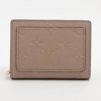 美品 ルイヴィトン ポルトフォイユ クレア モノグラム アンプラント バイカラー ヴィトン バイカラー モノグラム アンプラント ポルトフォイユ