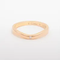 カルティエ バレリーナ カーブ ウェディング 3P ダイヤ 750(PG)