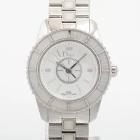 ディオール クリスタル CD112112 SS QZ 白文字盤