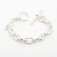 エルメス シェーヌダンクルMM 925 ブレスレット シルバー