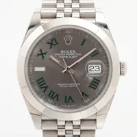 ロレックス デイトジャスト 126300 SS AT グレー文字盤