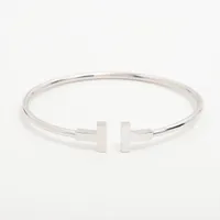 ティファニー Tワイヤー ダイヤ リング 750(WG) ABランクの買取参考