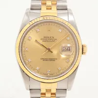 ロレックス デイトジャスト 16233G SS×YG AT シャンパン文字盤