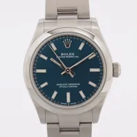 ロレックス オイスターパーペチュアル 277200 SS AT 青文字盤