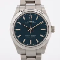 ロレックス オイスターパーペチュアル 277200 SS AT 青文字盤