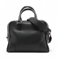 ロエベ アマソナ28 レザー 2WAYハンドバッグ ブラック