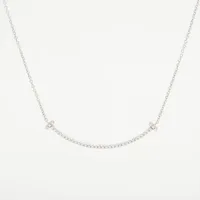 ティファニー Tスマイル スモール ダイヤ 750(WG)