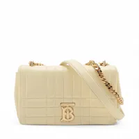 バーバリー TB ローラ レザー チェーンショルダーバッグ イエロー