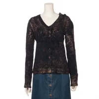 シャネル ココボタン 素材不明 ニット ネイビー