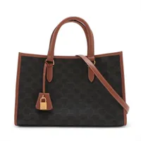 CELINE トリオンフ　ホリゾンタルカバ　トートバック　キャンバス CELINE /セリーヌ】トリオンフキャンバスホリゾンタルカバ