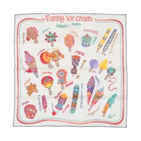 エルメス カレ70 Funny Ice Cream ファニー アイスクリーム シルク