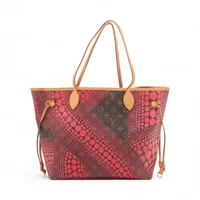 ヴィトン×草間彌生 モノグラムウェーブ ネヴァーフルMM M40686 ブラウン