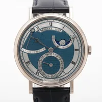 ブレゲ クラシック 7137BB/Y5/9VU WG×革 AT 青文字盤