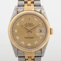 ロレックス デイトジャスト 16233G SS×YG AT シャンパン文字盤