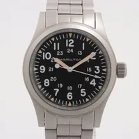 ハミルトン カーキフィールド H694390 SS 手巻き 黒文字盤