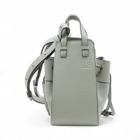 ロエベ ハンモック ドローストリング ミニ レザー 2WAYハンドバッグ グリーン
