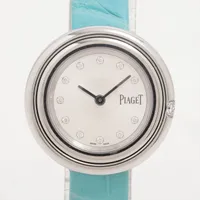 ピアジェ ポセション PGG0A43080 SS×革 QZ シルバー文字盤