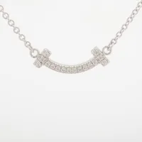 ティファニー Tスマイル ミニ ダイヤ 750(WG)