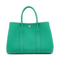 エルメス ガーデンパーティ30 TPM カントリー ミント シルバー金具