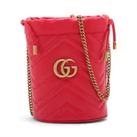 グッチ GGキャンバス トートバッグ レッド ABランクの買取参考