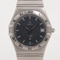 オメガ コンステレーション 1552.40 SS QZ 黒文字盤