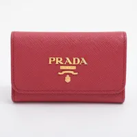 プラダPRADAサフィアーノレザーリボン付き長財布レッド系 imgrc0094656383.jpg