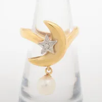 石川暢子 パール ダイヤ K18(YG)×Pt900