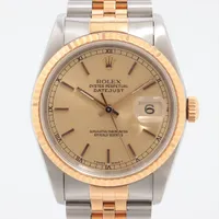 ロレックス デイトジャスト 16233 SS×YG AT シャンパン文字盤