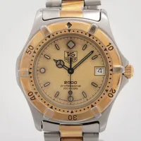 タグホイヤー プロフェッショナル200 964.006 SS×GP QZ シャンパン文字盤