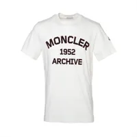モンクレール コットン Tシャツ 23年 S ホワイト