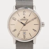 ミッシェルエルブラン SS×社外ナイロン AT アイボリー文字盤