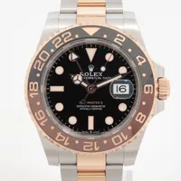 ロレックス GMTマスター Ⅱ 126711CHNR SS×PG AT 黒文字盤