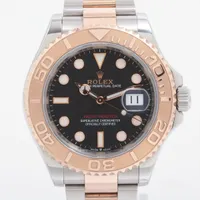 ロレックス ヨットマスター 126621 SS×PG AT 黒文字盤