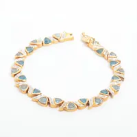 ノンブランド ブルートパーズ ダイヤ 750