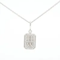 ハリーウィンストン チャーム バイ ハリーウィンストン HWロゴ ダイヤ Pt950