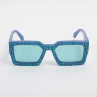 ヴィトン×草間彌生 クラッシュ パンプキン Z1905E プラスチック サングラス TV0263 ブルー