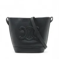 最終お値下げ！7月31日まで　CELINE トリオンフ　ブラックレザーウォレット 🖤CELINE🖤 🌙スモール フラップウォレット トリオンフ